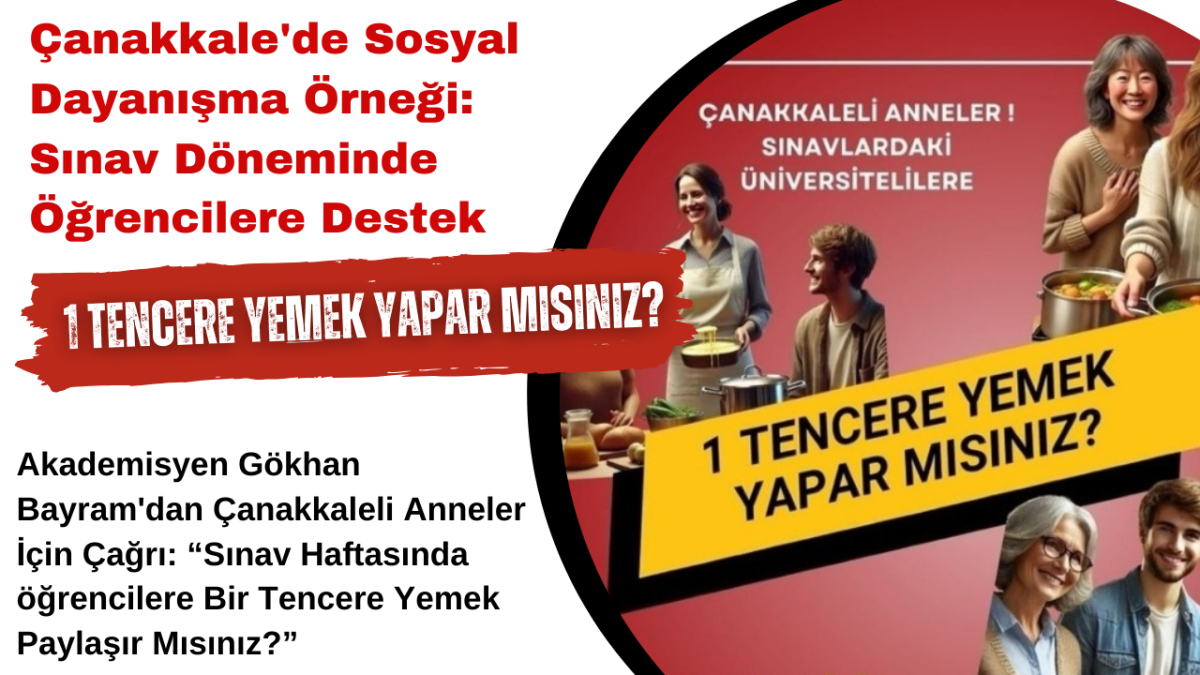 Çanakkale'de Sosyal Dayanışma Örneği: Sınav Döneminde Öğrencilere Destek