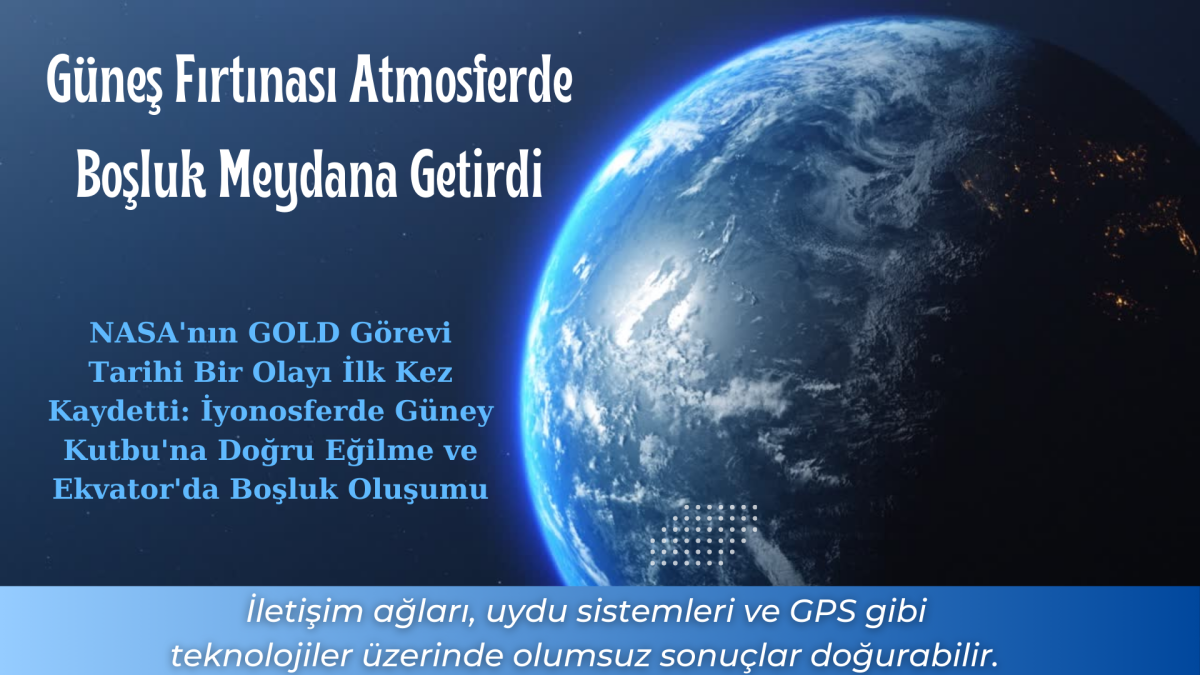 Güneş Fırtınası Atmosferde Boşluk Meydana Getirdi