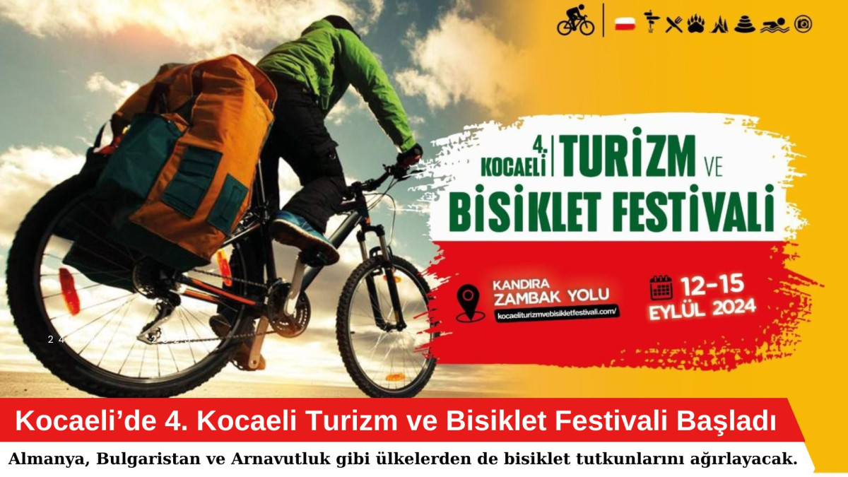 Kocaeli’de 4. Kocaeli Turizm ve Bisiklet Festivali Başladı